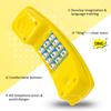 HAPPYPIE Toy Phone for Kids Swing Set Phone Pretend Phones and Learning Education Phones Plastic Telephone Creative Children Play Phone for Toddlers Baby Cell Phone Playhouse Phone (Yellow) view 3