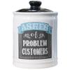 Cottage Creek Jars - Ashes of Problem Customers Ceramic Jar with Lid - Home Decor & Coin Bank, for Women & Men, Storage Container for Kitchen, Bedroom, Office, Piggy Bank for Adults view 1