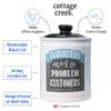 Cottage Creek Jars - Ashes of Problem Customers Ceramic Jar with Lid - Home Decor & Coin Bank, for Women & Men, Storage Container for Kitchen, Bedroom, Office, Piggy Bank for Adults view 2