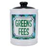Cottage Creek Greens Fees Ceramic Piggy Bank for Adults - White Kiln-Fired Money Bank with Lid - 6" Tall Savings Jar for Golfers - Funny Golf Themed Gifts for Men & Women, Dad, & Golf Lovers view 1
