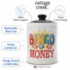 Cottage Creek Bingo Money Jar for Adults  6" Ceramic Piggy Bank & Funny Coin Jar for Bingo Lovers, White Elephant Gifts, and Home Dcor  Durable, Fun & Perfectly Gift-Boxed for Men & Women view 2