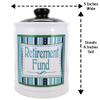 Cottage Creek Retirement Fund Ceramic Piggy Bank, 6" Colorful Storage Containers with Lid, Cute Money Jar and Bank for Women and Men, Novelty Retirement Gifts view 4