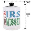 Cottage Creek Jars - 6" Ceramic What The IRS Missed Piggy Bank, Funny Financial Planner Gifts, Office & Home Decor Storage Containers, Gifts for Women, Men, Coworkers view 4