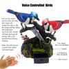 Tipmant Simulation Electric Birds Toys Voice Controlled Electronic Animal Pets Realistic Pen Holders Office Home Decor Ornament Kids Birthday Gifts (Blue) view 3