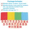 KUTOI Counting Number Blocks and Sticks | Montessori Toys for Kids Learning| Homeschool Supplies for Math manipulatives | Toddlers Educational Wooden rods with Storage Tray view 4