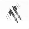 Axial Capra 1.9 Unlimited Trail Buggy Upgrade Parts Aluminum Front Or Rear L-Shape Piggy Back Spring Dampers 100mm - 2Pc Set Gray Silver view 1