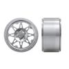 QUE-T 2.2 inch Beadlock Wheel Rims for 1:10 RC AXIAL Wraith RR10 SCX10 II TRX4 Crawler Car,4pcs/Set (Bright Silver) view 4