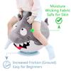 iPlay, iLearn Bouncy Pals Kids White Shark Hopper Ball, Toddler Ride on Bounce Toy, Outdoor Indoor Inflatable Jumping Animal W/Handle, Bouncing Hop Jumper, Birthday Gift for 2 3 4 5 Year Old Boy Girl view 4