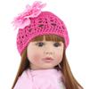 24inch Reborn Toddler Dolls Silicone Head with Cotton Body Newborn Bebes Doll Toddler Cute Lifelike Handmade Princess 60 cm Doll (E) view 4
