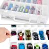 ALCYON Double Sided Toy Storage Organizer Case for Hot Wheels Car, for Matchbox Cars, for Mini Toys, for Small Dolls. Carrying Box Container Carrier with 48 Compartments - Upgrade (Box Only) view 3