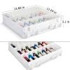 ALCYON Double Sided Toy Storage Organizer Case for Hot Wheels Car, for Matchbox Cars, for Mini Toys, for Small Dolls. Carrying Box Container Carrier with 48 Compartments - Upgrade (Box Only) view 4