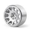 QUE-T Metal 1.9" Beadlock Wheel Rims Hubs for 1:10 AXIAL SCX10 TRX-4 D90 RC Car, Pack of 4 (Matte Silver) view 4