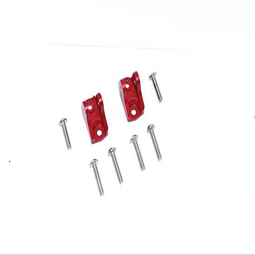 8pc Set Upgrades Aluminum Front/Rear Upper Axle Mount Set for Suspension Links Tamiya 1/10 4WD Mercedes-Benz G500 58675 RC Cars (red)