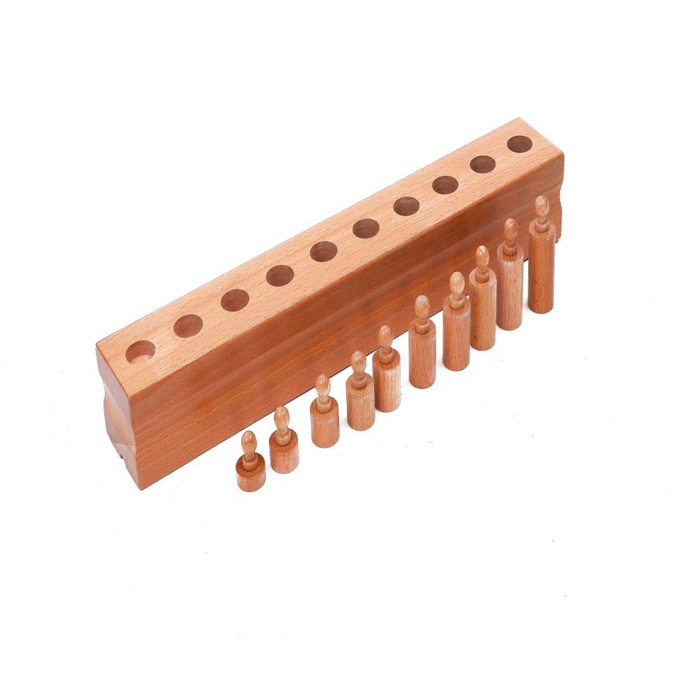 Adena Montessori Cylinder Block (Part 4) Sensory Toys for Toddlers 3 Years Montessori Teacher Tranning Center Tools