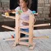 Fat Brain Toys Marble Run, Roll 'n Go Wooden Marble Run Back-and-Forth Ball Track, 2 Year Old Toys view 3