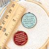 Blue Proof I Have The Patience to stab Something 4000 Times Magnetic Enamel Needle Minder view 3