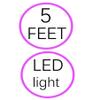 12V Adapter for Kid Trax Dodge Ram Charger Police Car Mercedes Mini Cooper Jeep, 5 Feet, with LED Indicator view 2