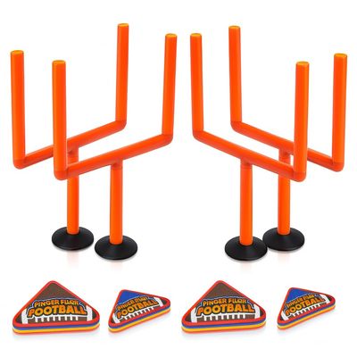ArtCreativity Finger Flick Football Games (Set of 2) with Posts and Foam Football Toys, Mini Games, Office Desk Toys Tabletop Game, Super Bowl Party Favors, Gifts for Boys, Girls, and Adults