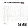 CM Originals The Clearly Impossible Puzzle 500 Pieces Hard Puzzle for Adults (Acrylic, Jigsaw, 18.75x11 inches, 1 Pound, Made in USA) view 2