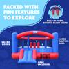 Sunny & Fun Inflatable Bounce House | Giant 12x10.5 Feet Blow-Up Jump Bouncy Castle for Kids with Air Blower, Stakes & Repair Kit | Easy Set Up for Hours of Backyard Play & Party Fun | Ages 3-10 view 2