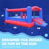 Sunny & Fun Inflatable Bounce House | Giant 12x10.5 Feet Blow-Up Jump Bouncy Castle for Kids with Air Blower, Stakes & Repair Kit | Easy Set Up for Hours of Backyard Play & Party Fun | Ages 3-10 view 3