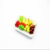 Dollhouse Miniatures Food Mixed Grilled Vegetables Green Salad Plate 1:6 15845 view 1