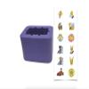 (1) Car Seat Belt/Booster Seat Receptacle Stabilizer by Buckle Booster with Fun Safety Stickers - BPA-Free view 1