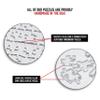 The Clearly Impossible Puzzle  100 Pieces - Clear Difficult Jigsaw Puzzle - False Edge Pieces - Clear Hard Puzzle - 100 Piece view 3