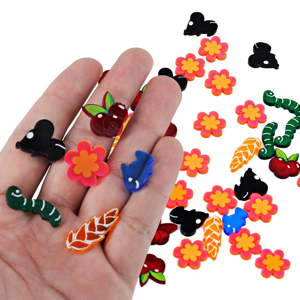 CZYY Wingspan Food Resource Tokens Included Nectar Set of 174 Acrylic Laser Cut Upgraded for Wingspan Board Game