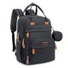 BabbleRoo Diaper Bag Backpack - Baby Essentials Travel Tote - Multi Function Water Resistant Diaper Bag, Travel Essentials Baby Bag with Changing Pad, Stroller Straps & Pacifier Case - Unisex, Black view 1