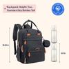 BabbleRoo Diaper Bag Backpack - Baby Essentials Travel Tote - Multi Function Water Resistant Diaper Bag, Travel Essentials Baby Bag with Changing Pad, Stroller Straps & Pacifier Case - Unisex, Black view 2