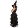 HPO Women's Black Evil Witch Dress Cosplay Costume | Dark Fantasy Outfit for Women, Gothic Halloween Dress - Small view 2