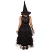 HPO Women's Black Evil Witch Dress Cosplay Costume | Dark Fantasy Outfit for Women, Gothic Halloween Dress - Small view 4