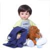 24inch 60cm Reborn Toddler Dolls Real Looking Soft Silicone Head Cloth Weighted Body Realistic Dinosour Toys Present view 2