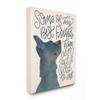 Stupell Industries Best Friends with Pet Phrase Dog Outline Blue Script Quote view 1