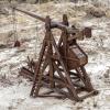 YAQUMW The MINI Counterweight Trebuchet Europe Medieval Siege Equipment Chariot Catapult Weapons DIY 3D Wooden Puzzles Model Kits for Adults STEM Projects Tabletop Toy view 2