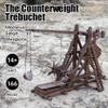 YAQUMW The MINI Counterweight Trebuchet Europe Medieval Siege Equipment Chariot Catapult Weapons DIY 3D Wooden Puzzles Model Kits for Adults STEM Projects Tabletop Toy view 4