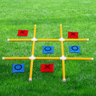OTTARO Giant Tic Tac Toe Game Outdoor Indoor for Family, Outdoor Bean Bag Toss Game for Adults and Kids(3ft x 3ft)