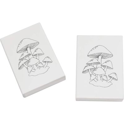 Azeeda 2 x 45mm 'Mushroom Cluster' Erasers/Rubbers (ER00023388)