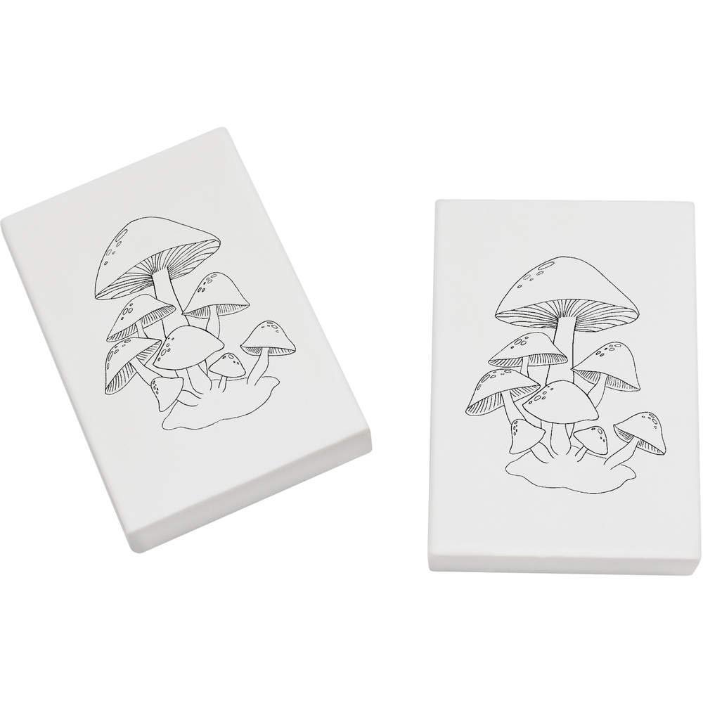 Azeeda 2 x 45mm 'Mushroom Cluster' Erasers/Rubbers (ER00023388)