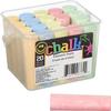 EBK Girls Boys Kids Playtime Fun Jumbo Sidewalk Chalk in Container and Plastic Holder-20 +3 Chalk Count view 2