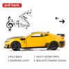 BDTCTK Camaro Bumblebee Car Model Toy 1/32 Zinc Alloy Casting Pull Back Car Sound and Light Toys for Kids Boy Girl Gift (Yellow) view 3