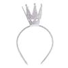 Kaerm Kids Girls Tiara Hair Hoop Headwear Birthday Party Wedding Hair Accessories Daily Wear Silver One Size view 2