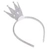 Kaerm Kids Girls Tiara Hair Hoop Headwear Birthday Party Wedding Hair Accessories Daily Wear Silver One Size view 4