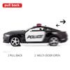 BDTCTK 1/36 Compatible for Ford Mustang GT Police Car Model Zinc Alloy Die-Cast Pull Back Vehicles Kid Toys for Boy Girl Gift (Black) view 3