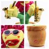 GESKS Toy Repeats What You Say Singing Dancing Talking Recording Glowing Sunflower Soft Plush Flower Musical Saxophone Happy Birthday Song for Baby Kids Adults(Pink) view 2