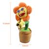 GESKS Toy Repeats What You Say Singing Dancing Talking Recording Glowing Sunflower Soft Plush Flower Musical Saxophone Happy Birthday Song for Baby Kids Adults(Pink) view 4
