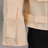 Fun Costumes Kid's Psych Ward Crazy Costume, Sturdy Tight Canvas Fabric Straight Jacket, Insane Asylum Uniform, Small view 3