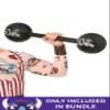 Boys Strongman Halloween | Kids Complete Vintage Strong Man Outfit with Tattoo Mesh Shirt, Singlet, Gauntlets, and Belt Large Bundle view 3