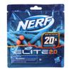 NERF Elite 2.0 20-Dart Refill Pack, 20 Official Nerf Elite 2.0 Foam Darts, Compatible with All Nerf Blasters That Use Elite Darts, Kids Stocking Stuffers view 3